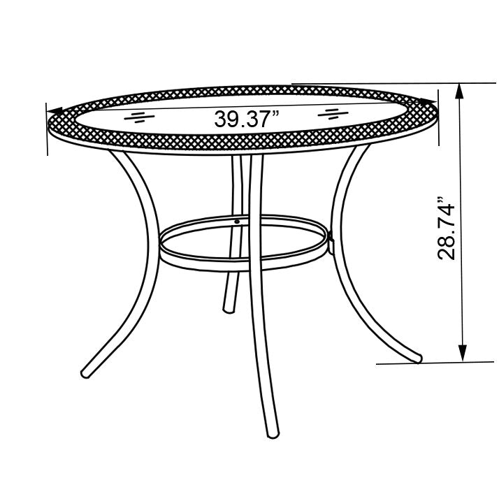 Ibiza Patio Dining Table | Table de coin-repas Ibiza pour la terrasse