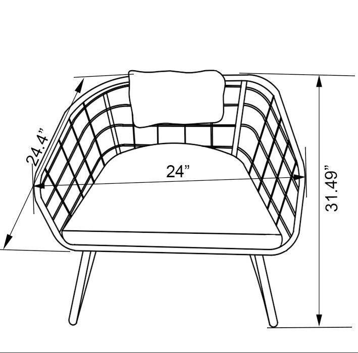 Ibiza Patio Chair - Set of 4 | Chaise Ibiza pour la terrasse - ensemble de 4