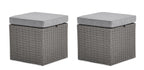 Morris 10-Piece Outdoor Patio Set - Hand-Woven Resin Wicker, UV & Weather Resistant - Grey | Ensemble Morris 10 pièces pour la terrasse à l’extérieur - osier en résine tressé à la main, résistant aux rayons UV et aux intempéries - gris