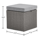 Morris 10-Piece Outdoor Patio Set - Hand-Woven Resin Wicker, UV & Weather Resistant - Grey | Ensemble Morris 10 pièces pour la terrasse à l’extérieur - osier en résine tressé à la main, résistant aux rayons UV et aux intempéries - gris