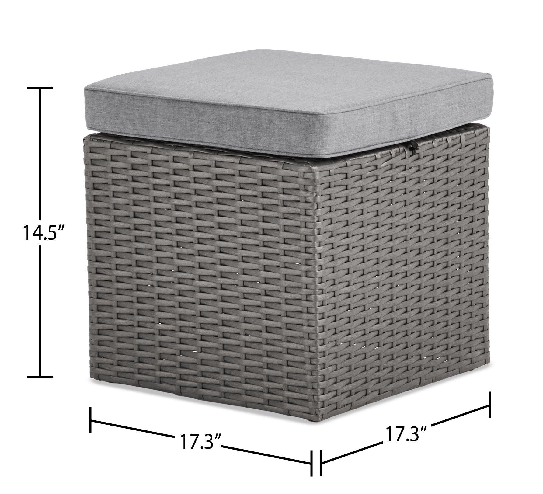 Morris 10-Piece Outdoor Patio Set - Hand-Woven Resin Wicker, UV & Weather Resistant - Grey | Ensemble Morris 10 pièces pour la terrasse à l’extérieur - osier en résine tressé à la main, résistant aux rayons UV et aux intempéries - gris