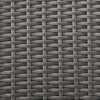 Morris Dining Height Outdoor Patio Table - Hand-Woven Resin Wicker, Glass, UV & Weather Resistant - Grey|Table de coin-repas Morris pour la terrasse|MORRG0TL