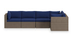 Naples 5-Piece Patio Set - Blue | Ensemble Naples 5 pièces pour la terrasse - bleu