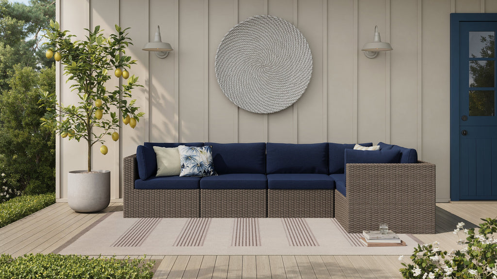 Naples 5-Piece Patio Set - Blue | Ensemble Naples 5 pièces pour la terrasse - bleu