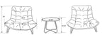 Oslo 3-Piece Patio Set | Ensemble Oslo 3 pièces pour la terrasse