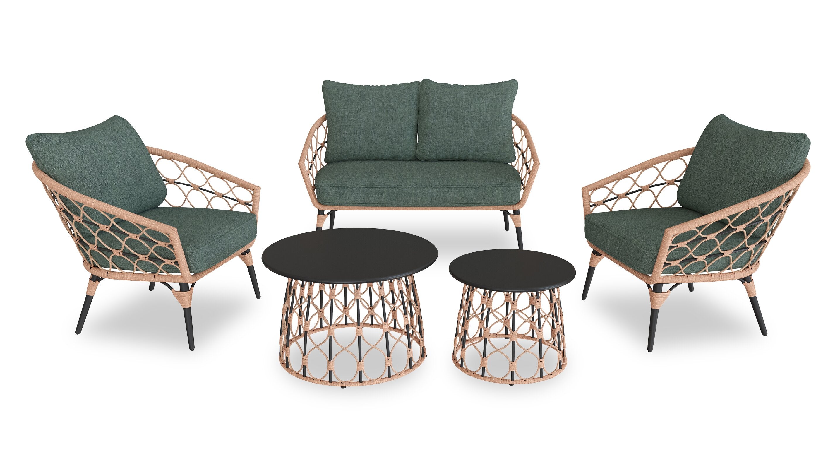 Kort & Co. Panama 5-Piece Patio Conversation Set | Kort & Co. Ensemble de conversation Panama 5 pièces pour la terrasse
