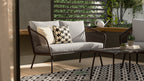Porto 4-Piece Patio Conversation Set - Black | Ensemble de conversation Porto 4 pièces pour la terrasse - noir
