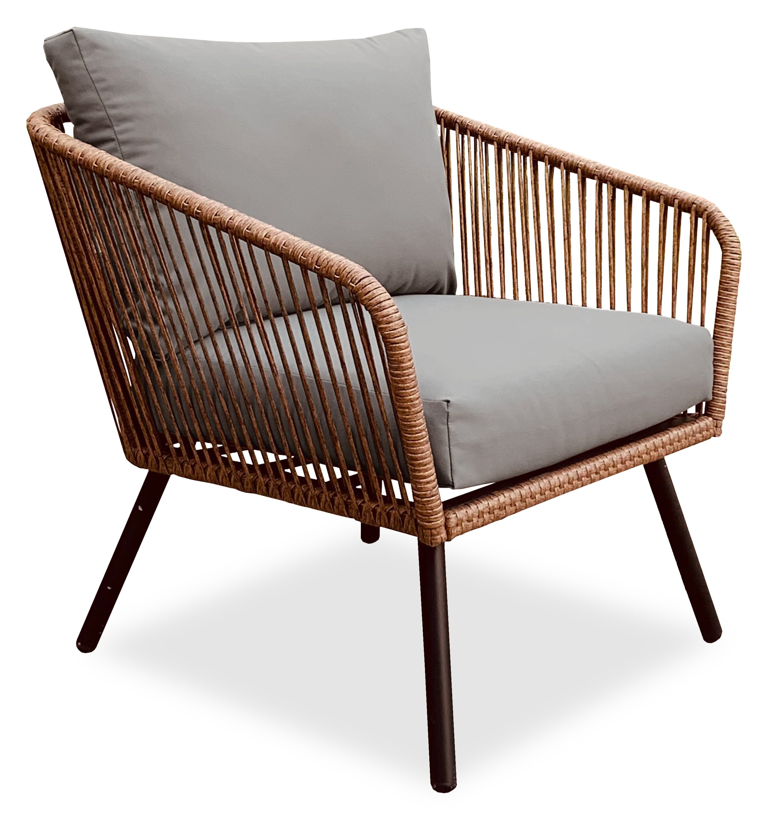 Porto 4-Piece Patio Conversation Set - Brown | Ensemble de conversation Porto 4 pièces pour la terrasse - brun