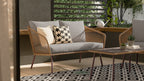Porto 4-Piece Patio Conversation Set - Brown | Ensemble de conversation Porto 4 pièces pour la terrasse - brun