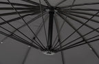 Shanghai Outdoor Patio Umbrella - 114" W x 75"H, Weather Resistant Aluminum & Fibreglass, Hand Crank - Charcoal | Parasol Shanghai pour la terrasse - anthracite | SHANGCUM