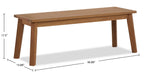 Bern Outdoor Patio Bench - 46"W, Acacia Wood & Polyrethane Finish - Natural | Banc Bern pour la terrasse à l’extérieur - 46 po (L), acacia et fini en polyuréthanne - naturel