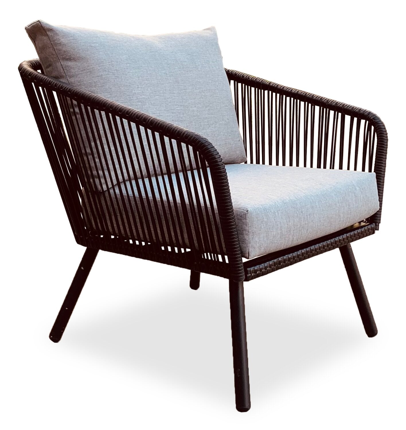 Porto 4-Piece Patio Conversation Set - Black | Ensemble de conversation Porto 4 pièces pour la terrasse - noir
