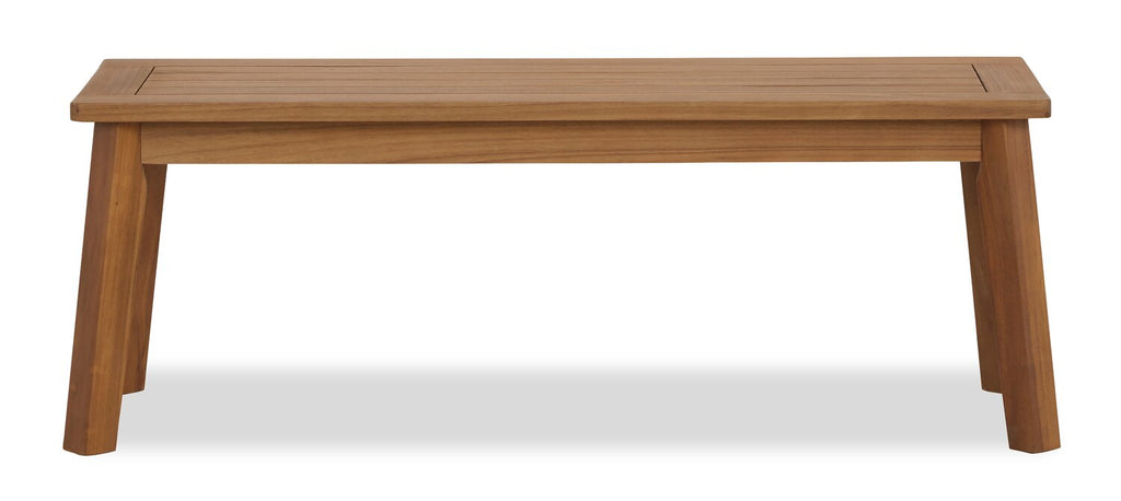 Bern Outdoor Patio Bench - 46"W, Acacia Wood & Polyrethane Finish - Natural | Banc Bern pour la terrasse à l’extérieur - 46 po (L), acacia et fini en polyuréthanne - naturel