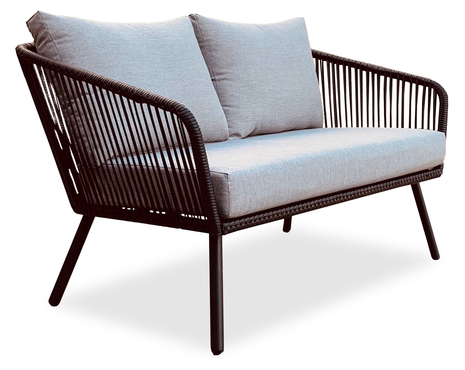 Porto 4-Piece Patio Conversation Set - Black | Ensemble de conversation Porto 4 pièces pour la terrasse - noir