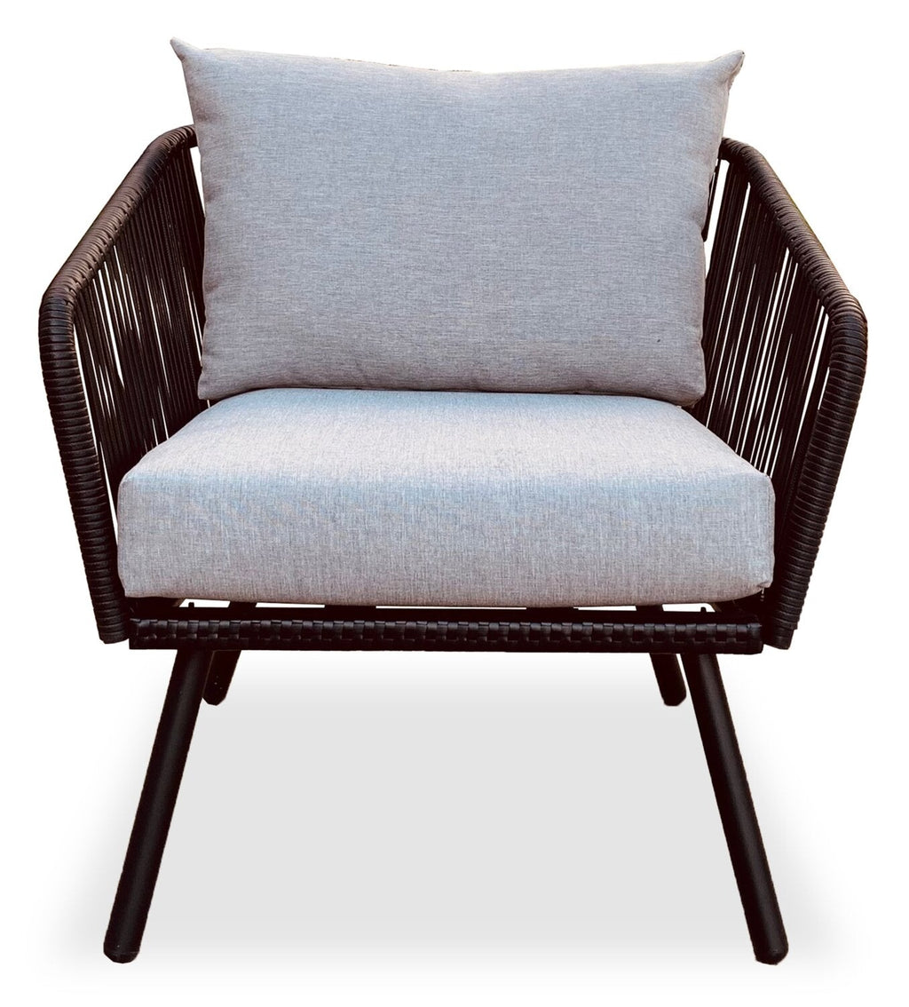 Porto 4-Piece Patio Conversation Set - Black | Ensemble de conversation Porto 4 pièces pour la terrasse - noir
