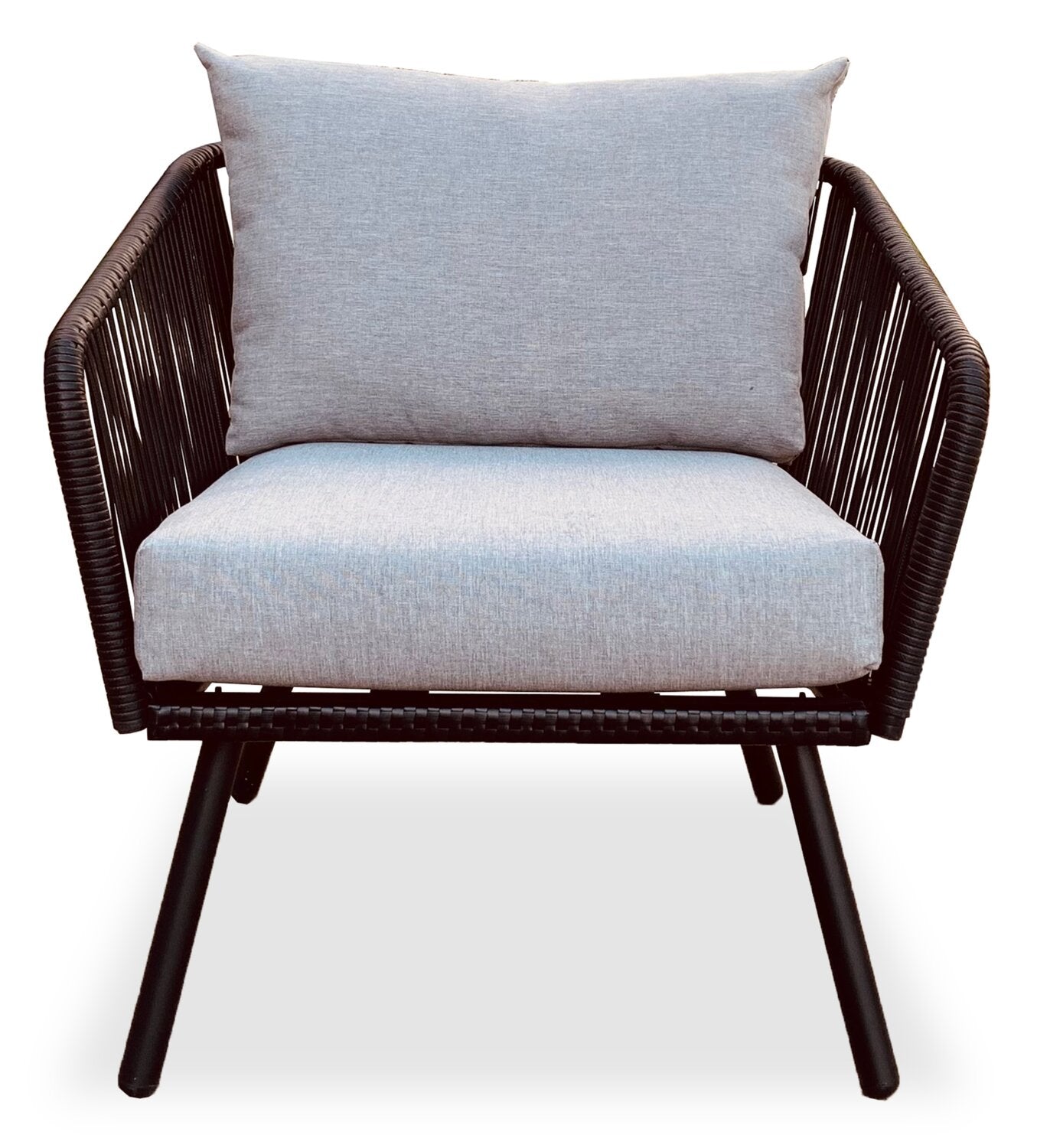 Porto 4-Piece Patio Conversation Set - Black | Ensemble de conversation Porto 4 pièces pour la terrasse - noir