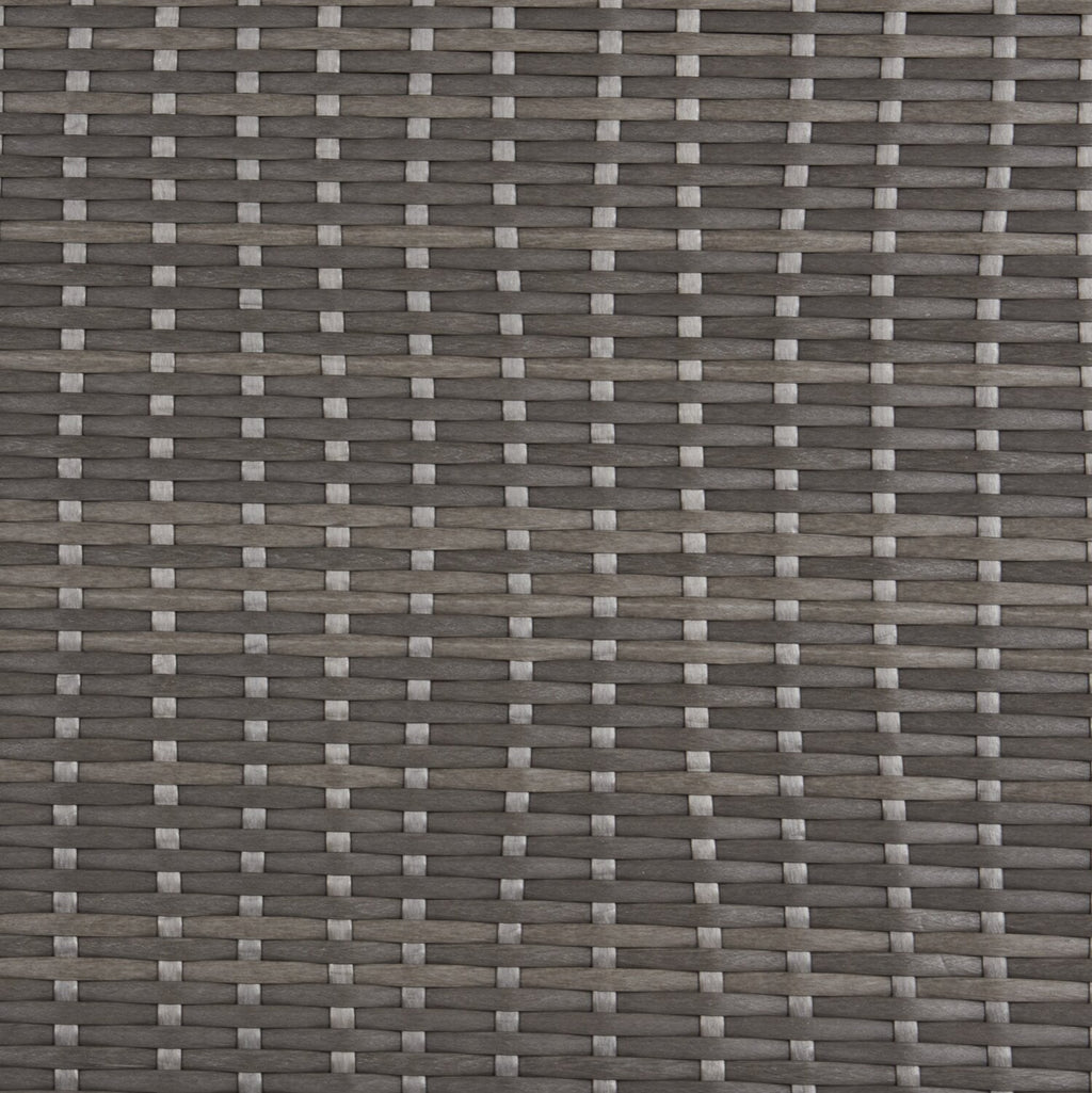 Morris 4-Piece Outdoor Patio Set with 2 Corner Chairs, 1 Armless Chair & Ottoman - Hand-Woven Resin Wicker, Olefin Fabric, UV & Weather Resistant - Grey | Ensemble Morris 4 pièces pour la terrasse | MORRG0P4