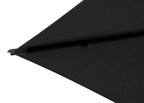 Solar Cantilevered Patio Umbrella - 137"W x 84"H, Steel, Hand Crank, Built-in LED Lights - Grey|Parasol excentré Solar pour la terrasse, 137 po (L) x 84 po (H), acier, manivelle, éclairage à DEL intégré - gris